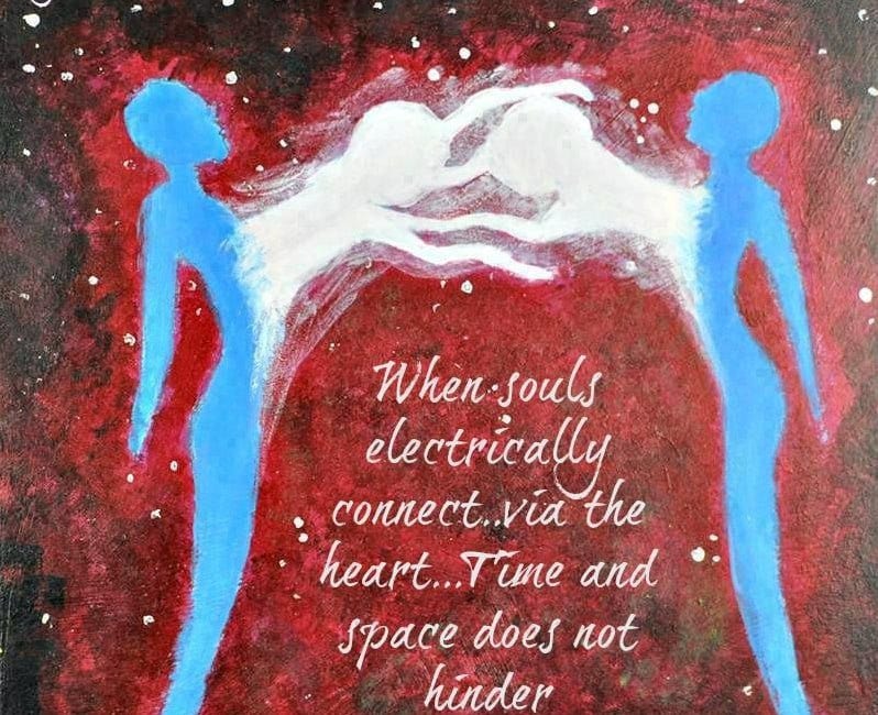When Souls Electrically Connect Via The Heart Time and Space Does Not Hinder Communication