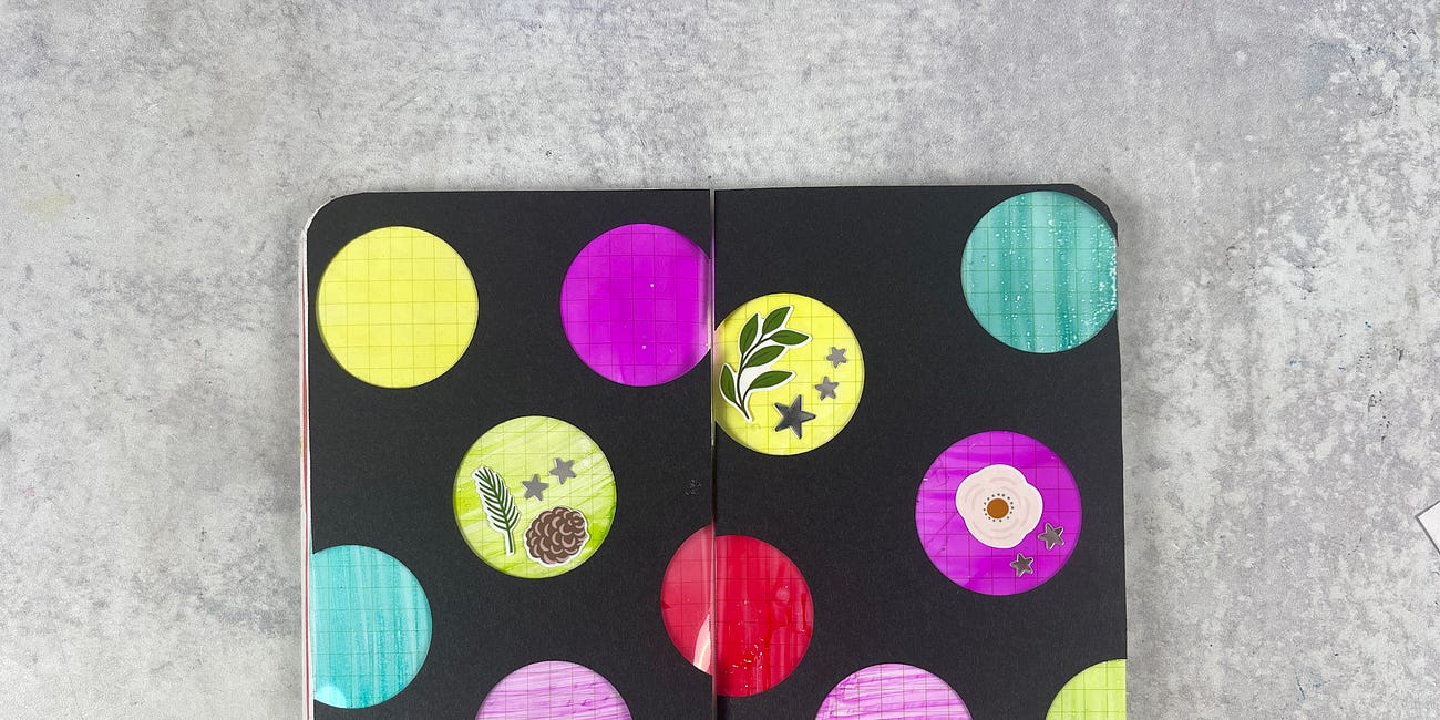 Daily Pages 11/29/23: DIY Stained Glass Look