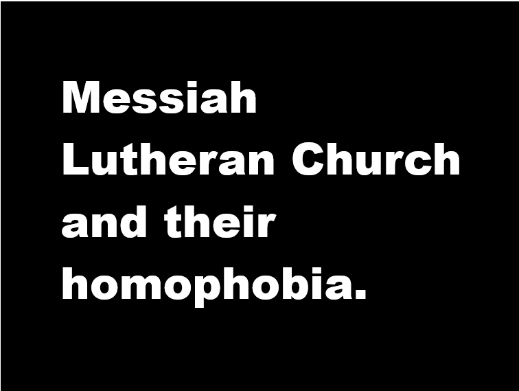 Messiah Lutheran Church and Dallas Morning News stealth promotion of homophobia. Joy Ashford does it again. 
