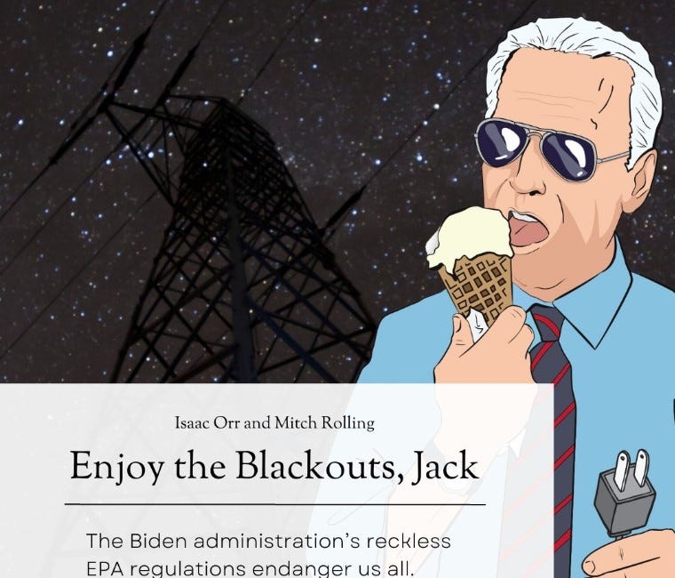 Enjoy the blackouts, Jack