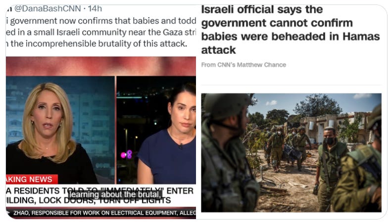 CNN Comedy in Israel about Beheaded Babies, by 2 CNN Journo Itself [Hadas Gold and Matthew Chance]
