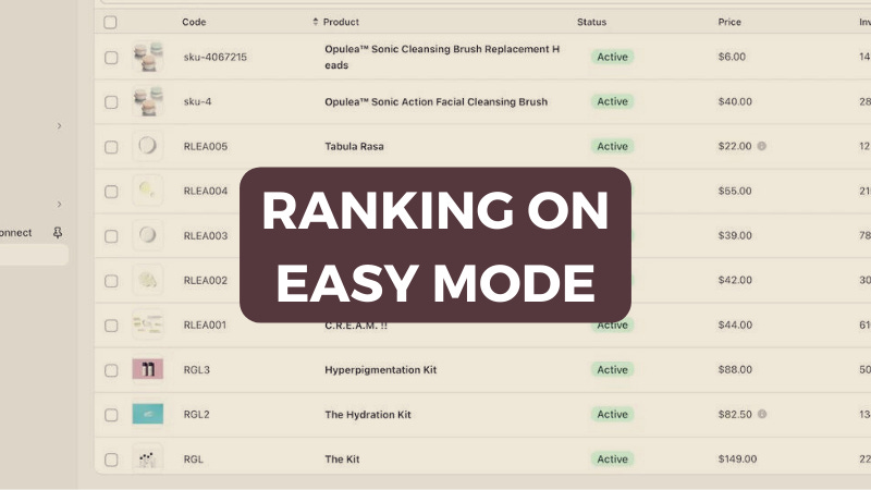 E-Com: Ranking on Easy Mode