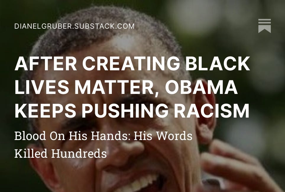 AFTER CREATING BLACK LIVES MATTER, OBAMA KEEPS PUSHING RACISM