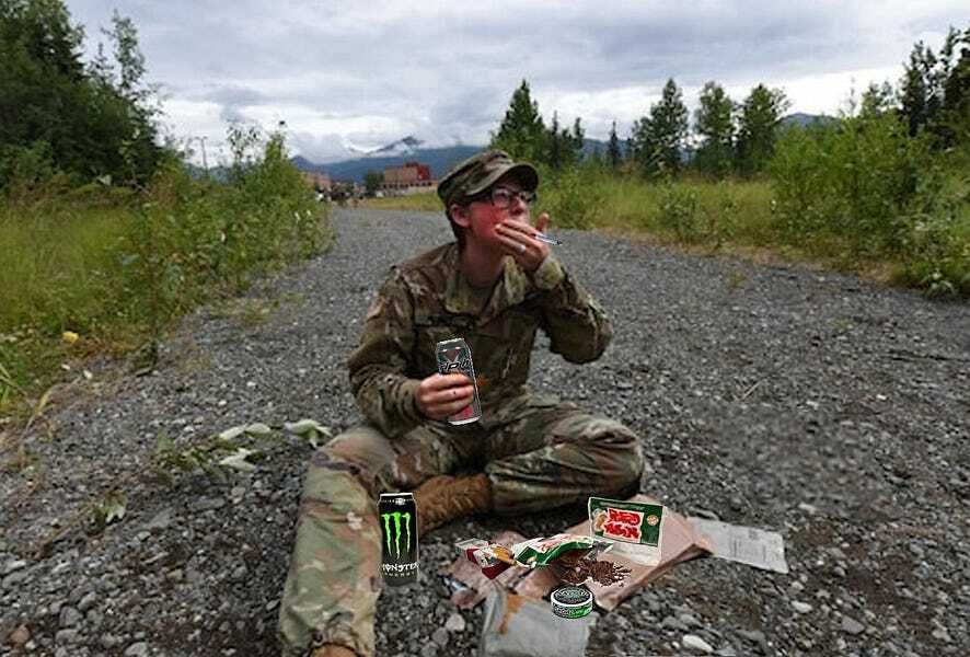 New MRE has only tobacco, caffeine, and jalapeño-cheese spread
