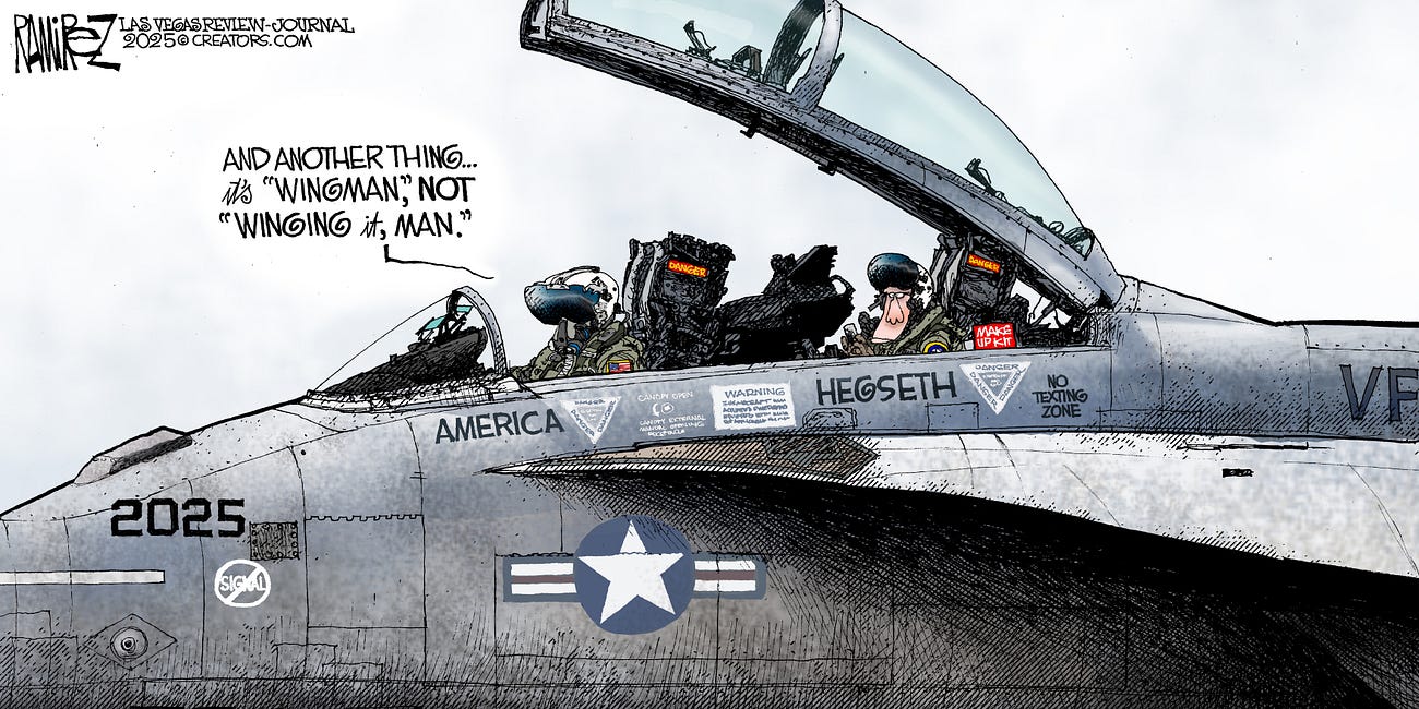Michael Ramirez: Bad Signal 4-27-25