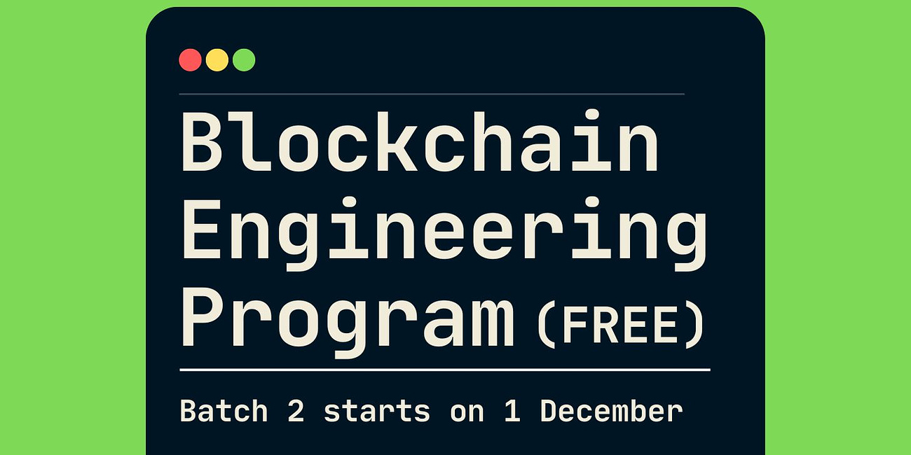 Blockchain Engineering Program (FREE)