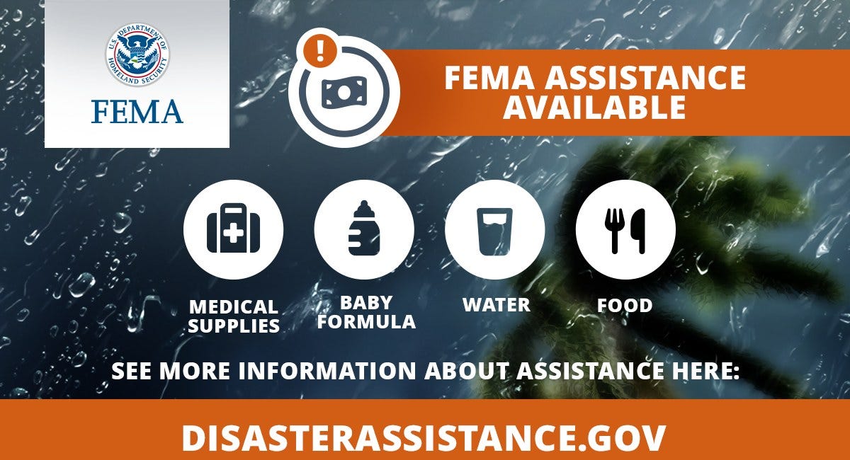 Residents Impacted by Hurricane Helene May Be Eligible for FEMA Assistance Payments