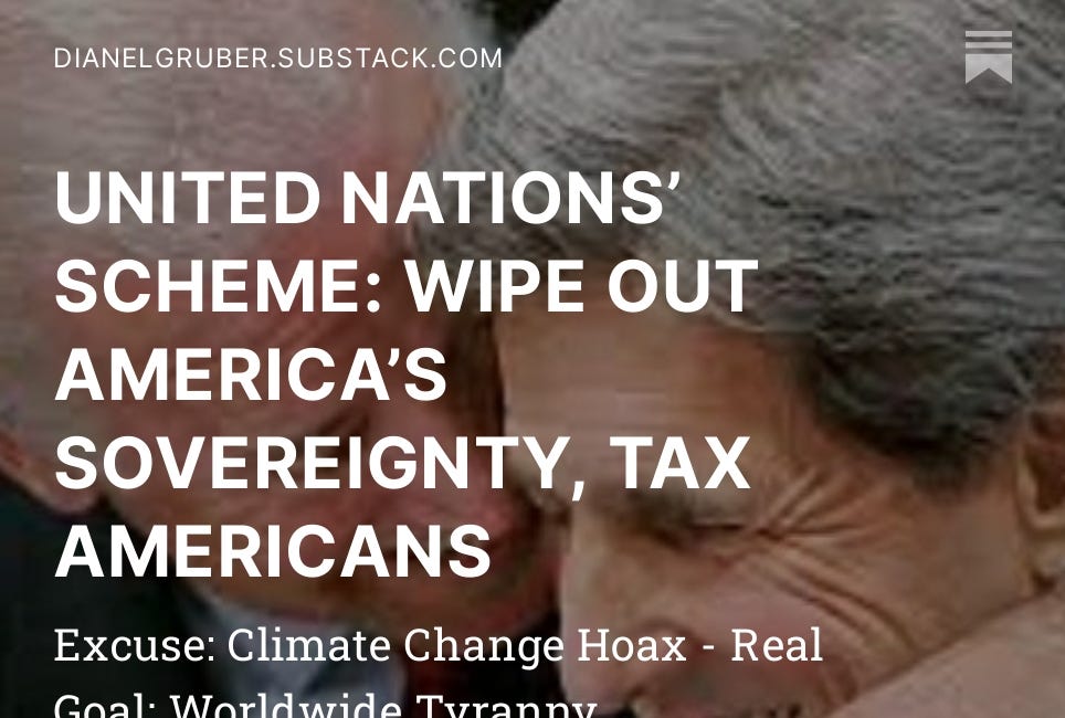 UNITED NATIONS’ SCHEME: WIPE OUT AMERICA’S SOVEREIGNTY, TAX AMERICANS