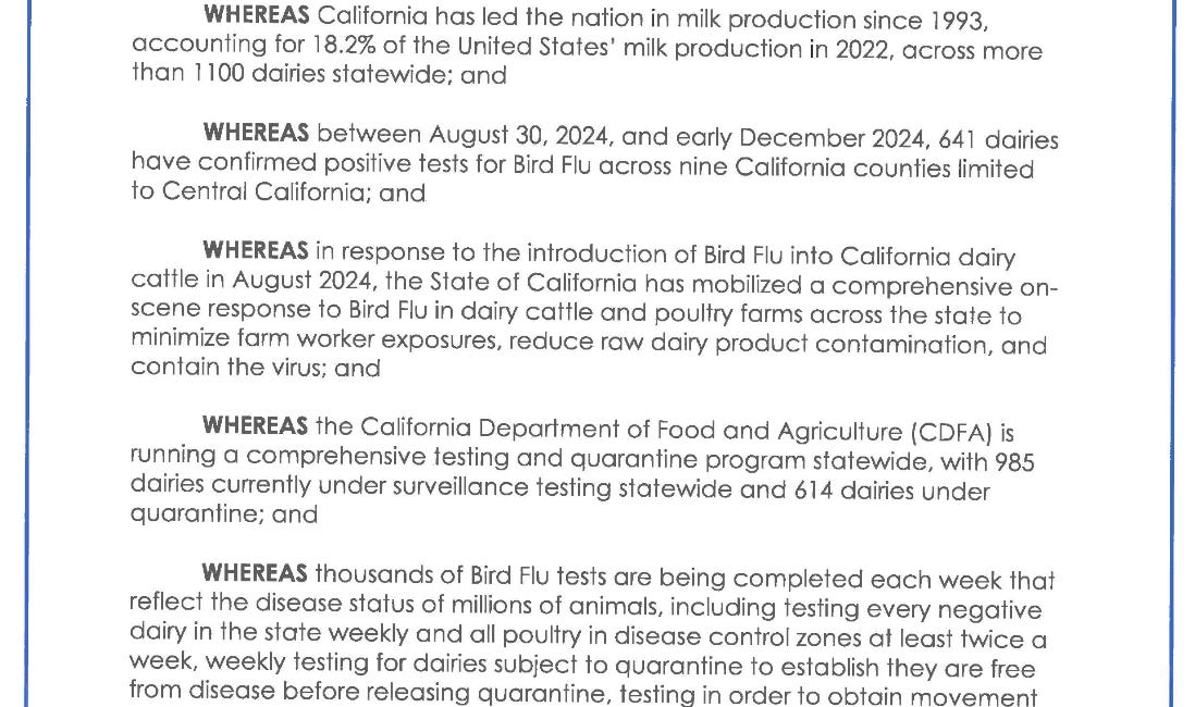 California Declares State of Emergency Over H5N1 Bird Flu Just as CDC Reports 'First Severe Case' in Louisiana