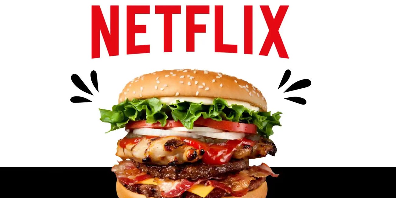 Gourmet cheeseburger: la clave del éxito de Netflix que los medios no alcanzan a entender