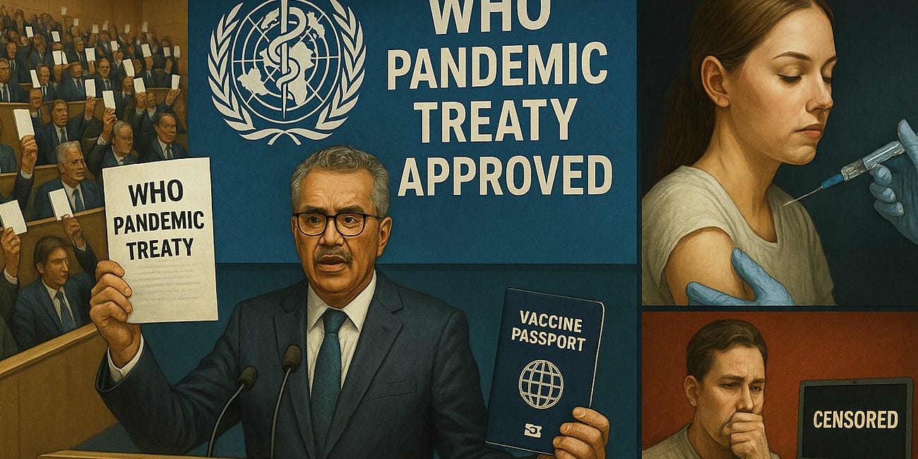 BREAKING — WHO Pandemic Agreement Approved by Member States, Ushering in a Dangerous New World Health Order