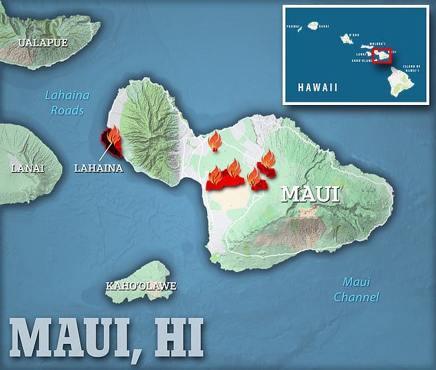 There was a massive "wildfire" on the west coast of Maui. Was it natural or deliberate? Here's what I know. 
