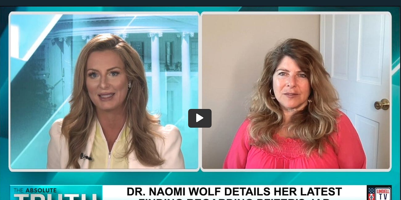 Dr. Naomi Wolf Details Her Latest Jaw-Dropping Findings Regarding Pfizer's COVID Jab