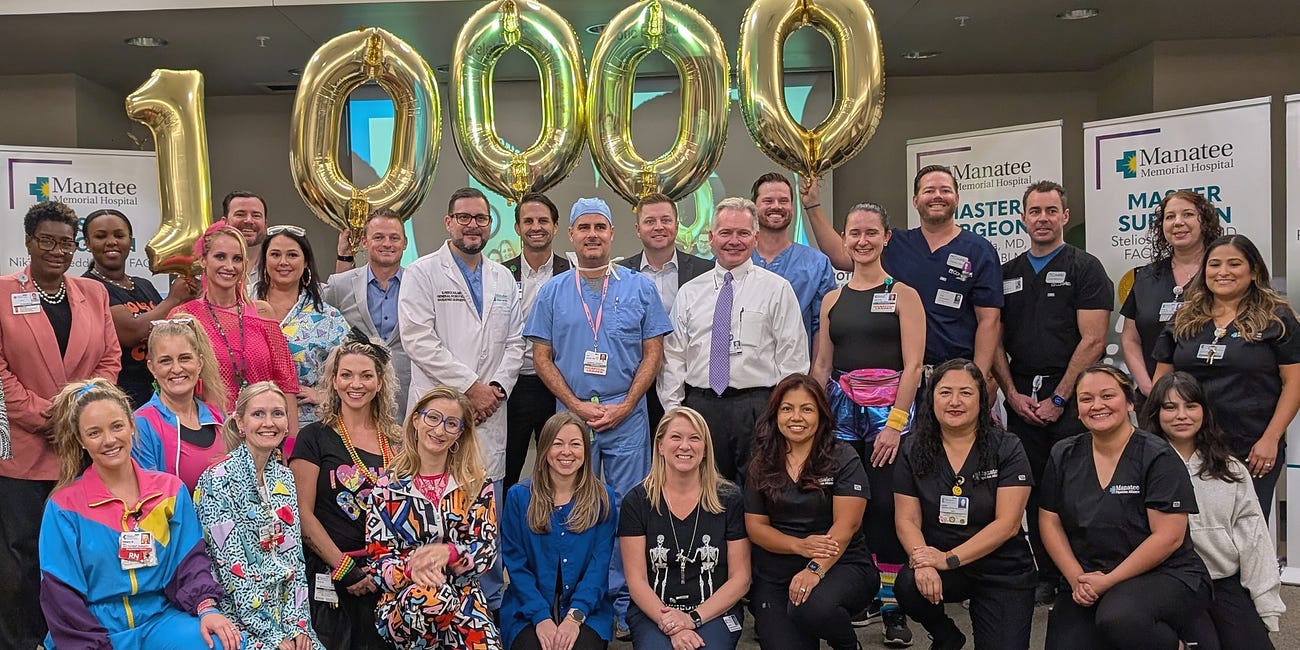 Manatee Memorial Hospital Completes Milestone 10,000 Robotic Surgeries