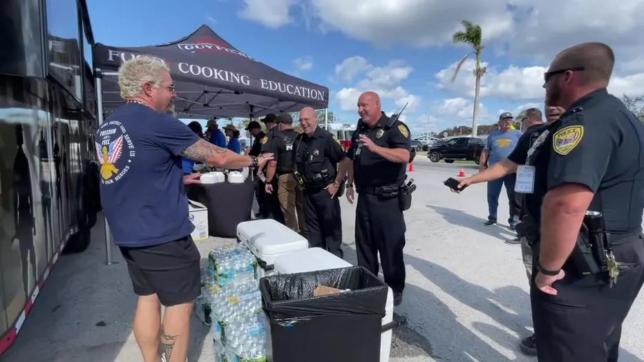 Guy Fieri Foundation Serves Up Gratitude to Holmes Beach First Responders for Hurricane Relief Efforts