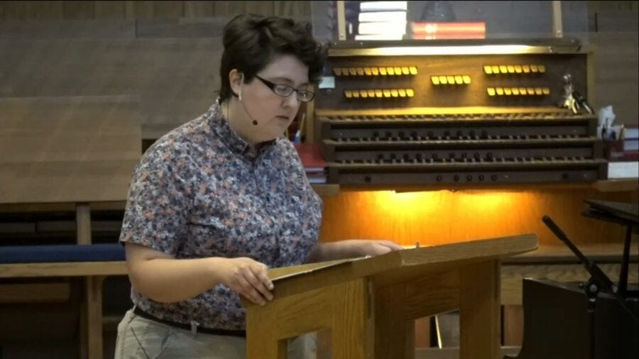 Luther Seminary Preacher Compares Herself to Jeremiah, Says We Must Repent of Climate Catastrophe, Anti-Trans Laws, and Banning Books