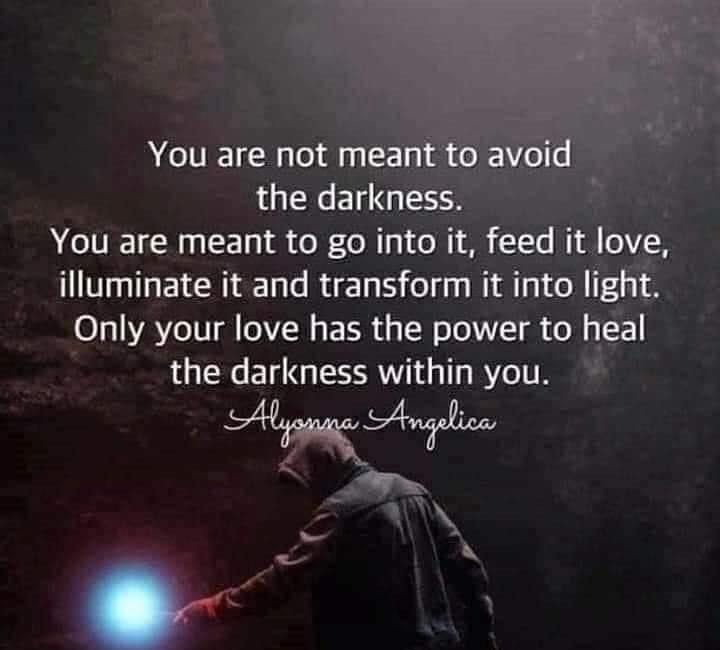 You Are Not Meant To Avoid The Darkness