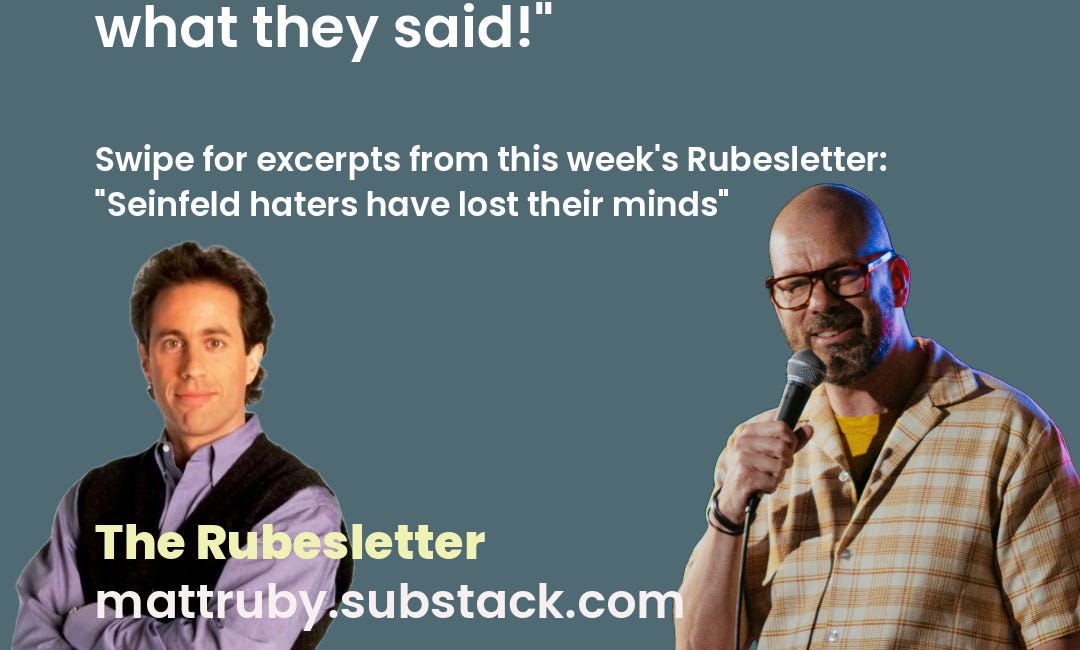 On the Seinfeld backlash