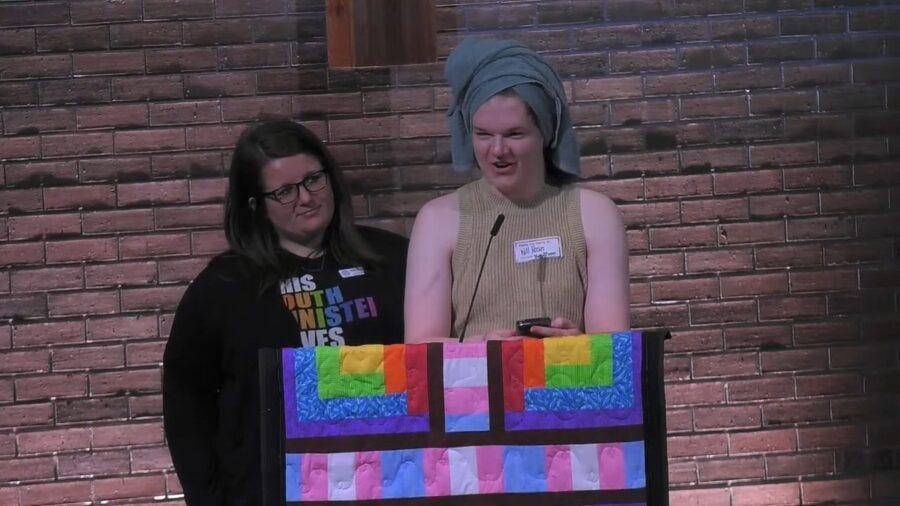 Uh….Non-Binary Lutheran Reveals: ‘PRIDE is Wearing a Crop Top at the Lectern, Showing a Little Skin’