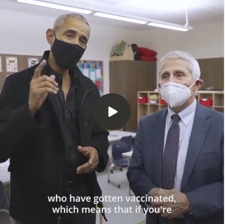 Obama: "It's safe. It's effective. This Vaccine Is Tailored For Kids."