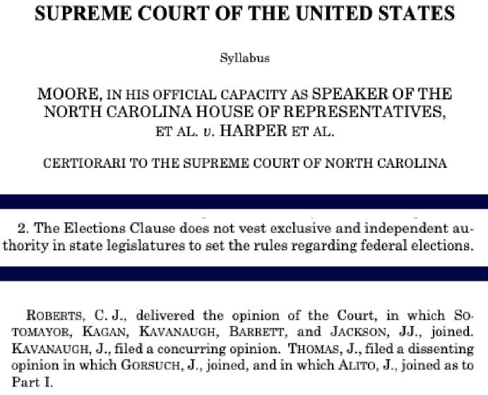 Moore v Harper (6-3)