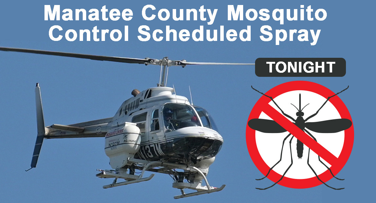 Manatee County Mosquito Control to Conduct Aerial Spraying Over Next 10 Days