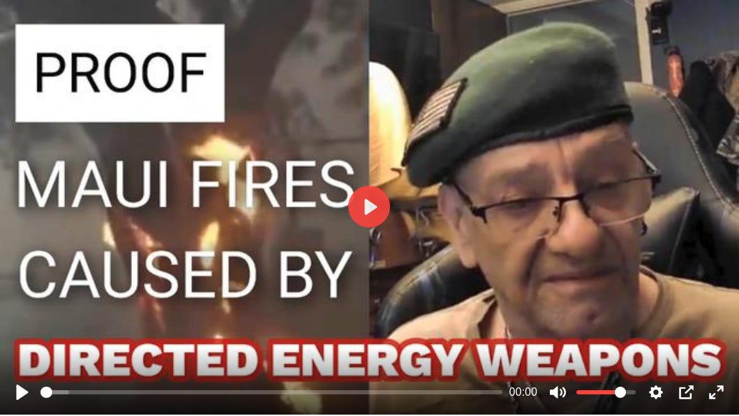 Former US Military Electronics Expert: Maui Fires Caused By DIRECTED ENERGY WEAPONS 