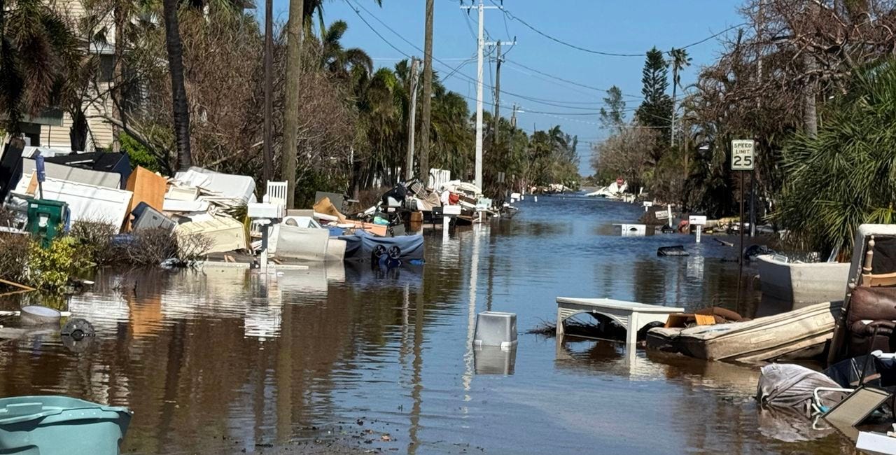 City of Holmes Beach Battles Power Outages and Downed Trees, Plans Limited Re-Entry for Residents