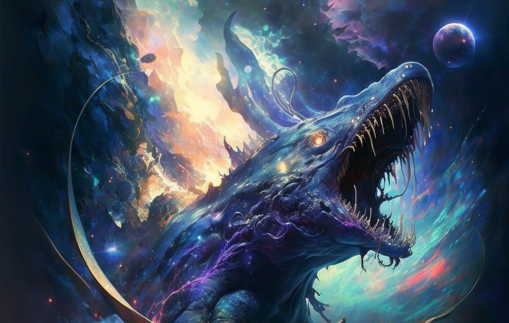Metempsychotic Dragons in the Cosmic Dungeon
