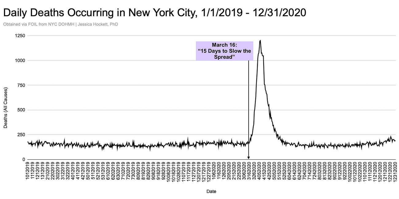 Dr. Yeadon Comments on 'Eleven Serious Problems with the New York City Spring 2020 Mass Casualty Event' by Jessica Hockett