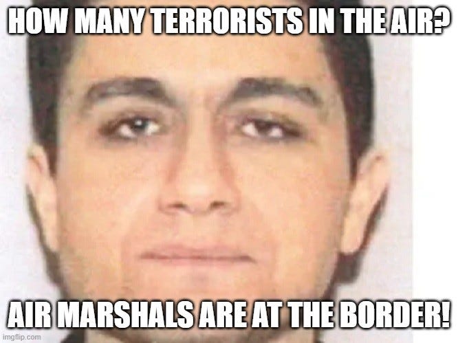 How Many Terrorists In The Air? Air Marshals Are At The Border!