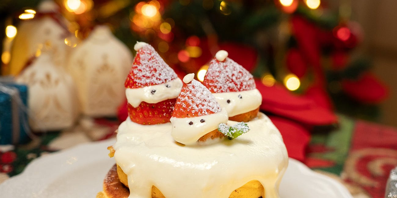 Santa Souffle Pancakes