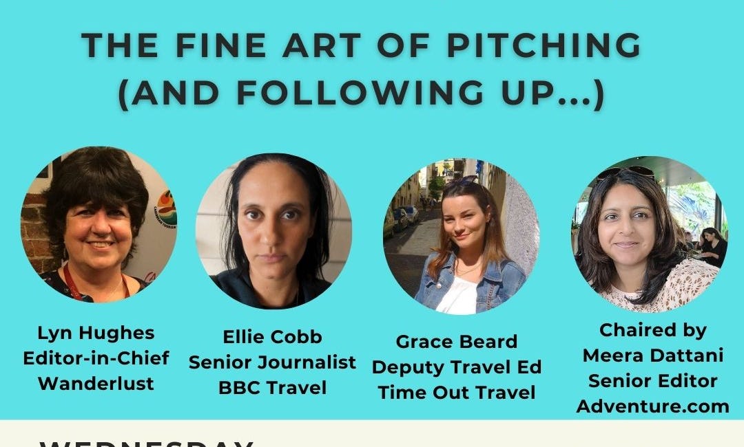 Travel writing webinar: The fine art of pitching (and following up...)