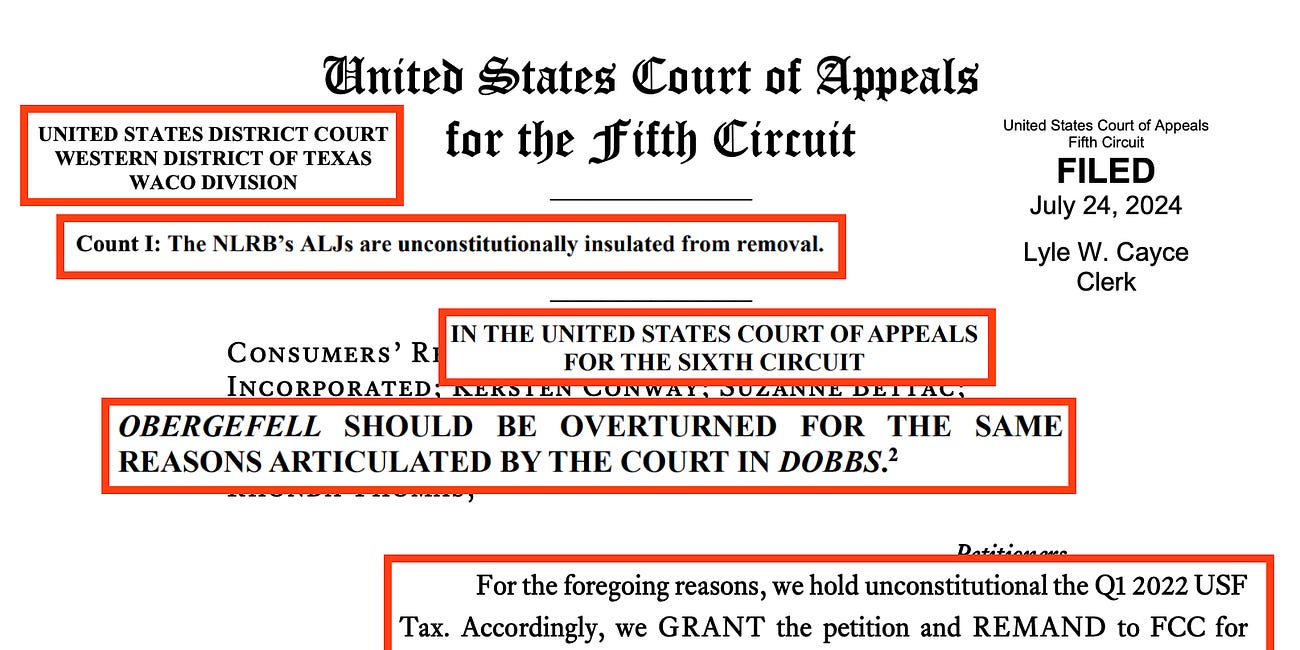 SCOTUS conservatives made clear they will consider anything. The right heard them.