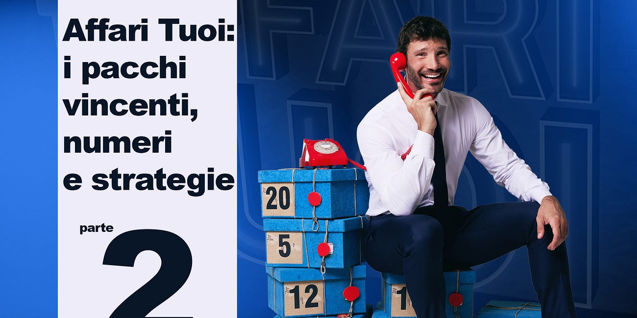 Affari Tuoi: i pacchi vincenti, numeri e strategie (parte 2)