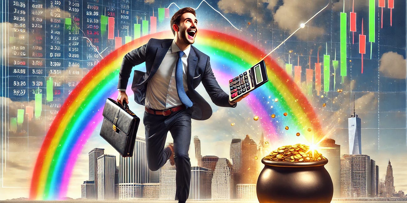 The pot of gold is the trades we made