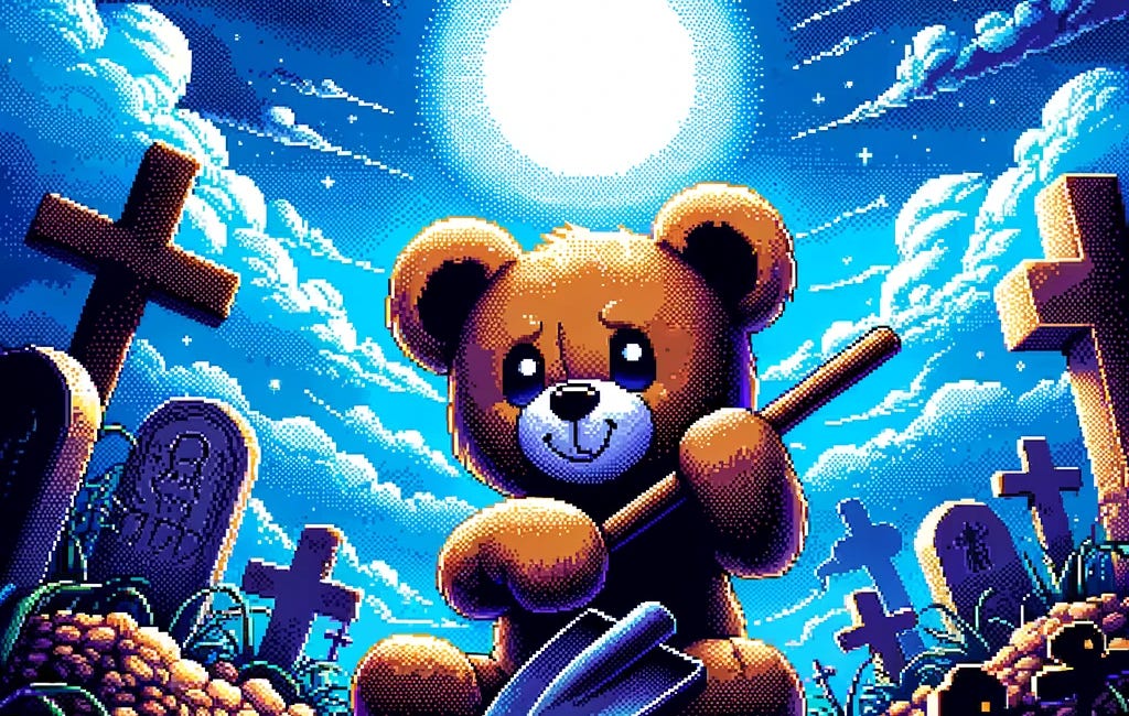 Mr Teddy Bear Digs Up a Grave