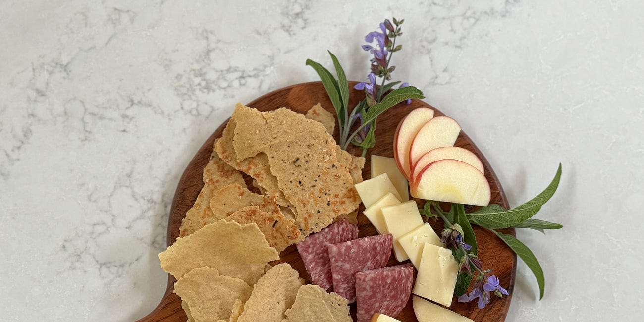 Fresh Milled Sourdough Discard Crackers