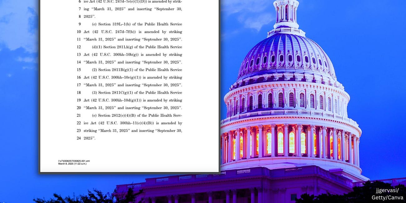 Buried on Page 86 of Stopgap Spending Bill: Congress Extends Pandemic Emergency Powers, Biodefense Secrecy, and Pharma Privileges Through September 2025