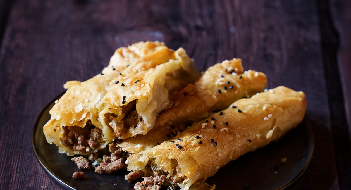 Börek with ground beef & feta