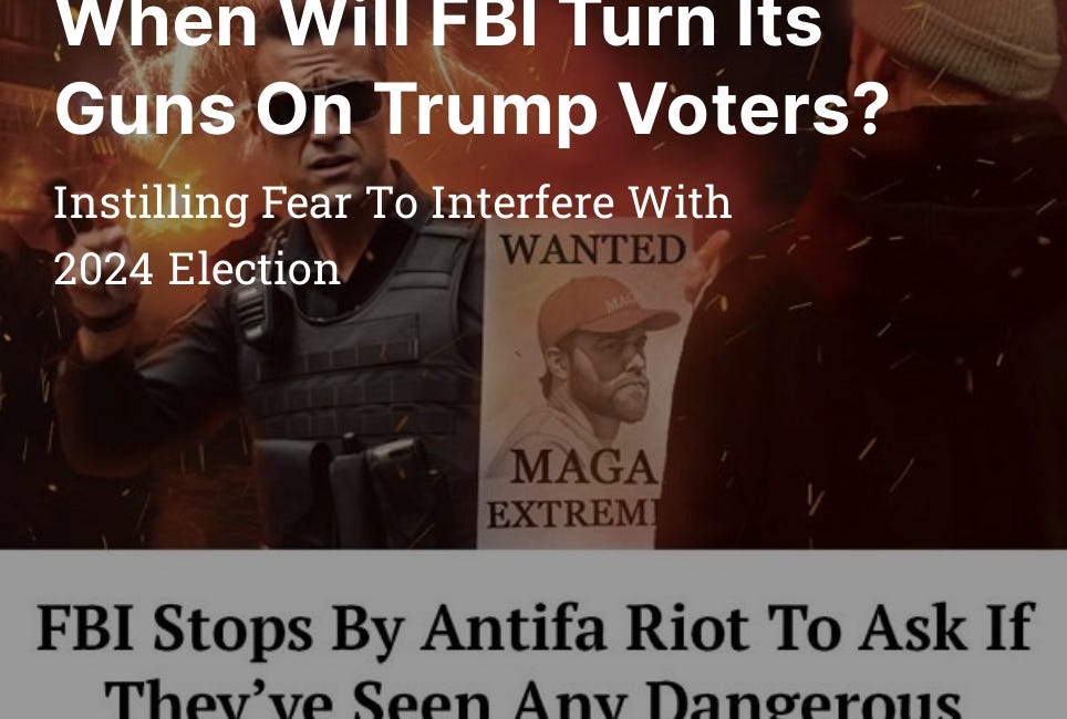 When Will FBI Turn Its Guns On Trump Voters?