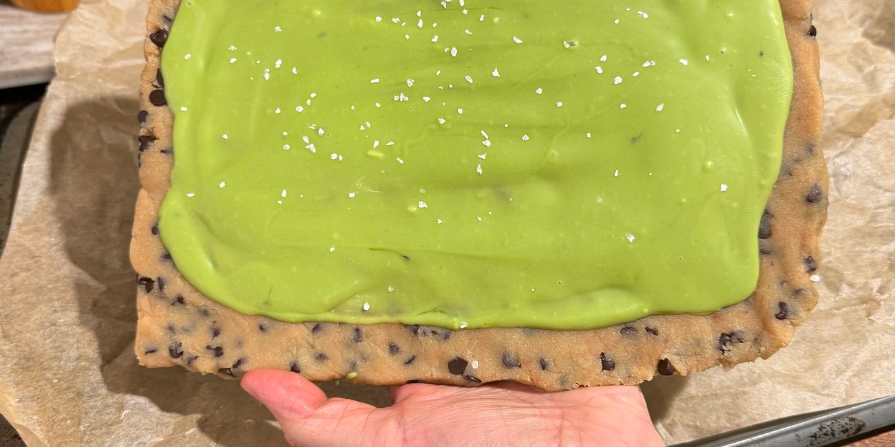 Matcha Cookie Dough Bark- A Healthier Sweet Treat