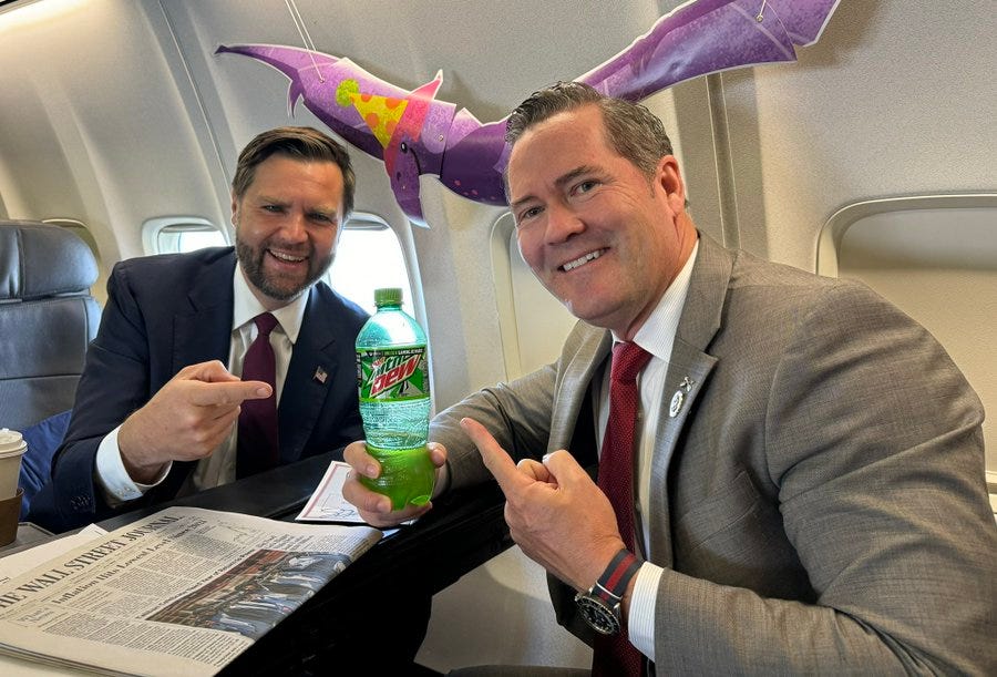 Ope! Vance's Mtn Dew Pic Shows Inflation Is Waning, Harris's Efforts Are Working