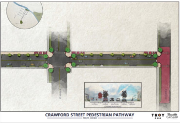 City's Suggests New Shared-Use Path on South Crawford Street