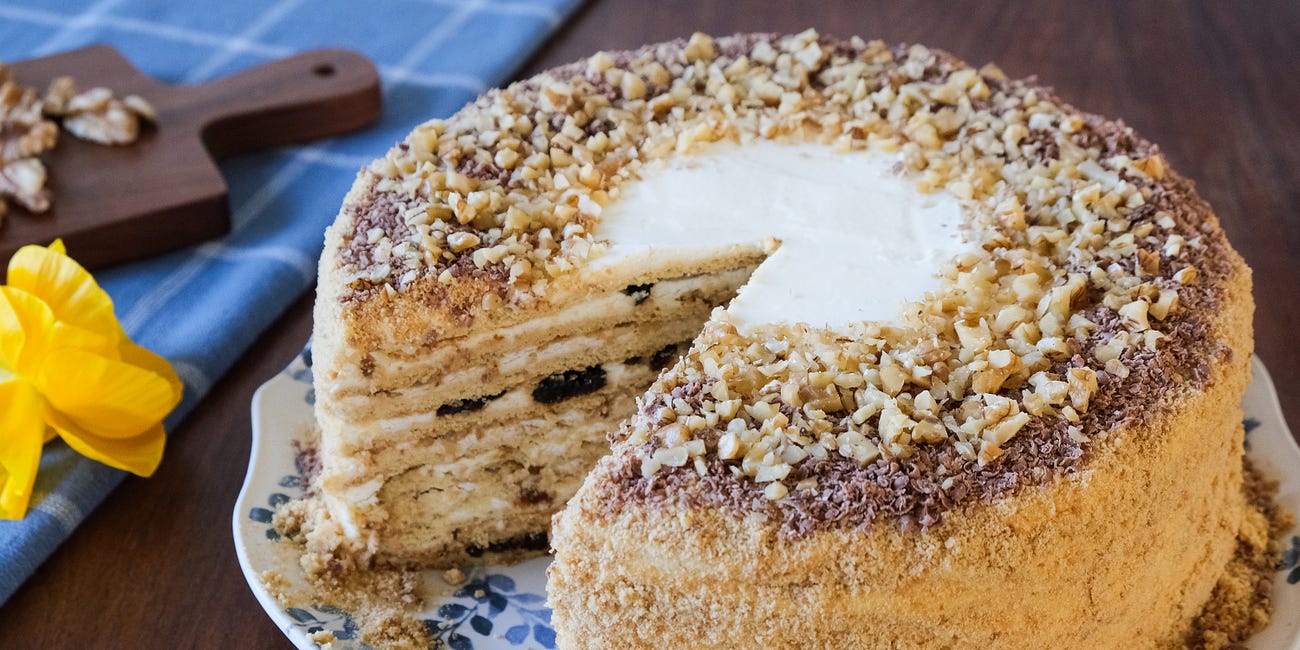 Medovyk – Ukrainian honey cake