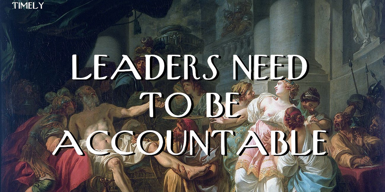 Leaders Need to Be Accountable
