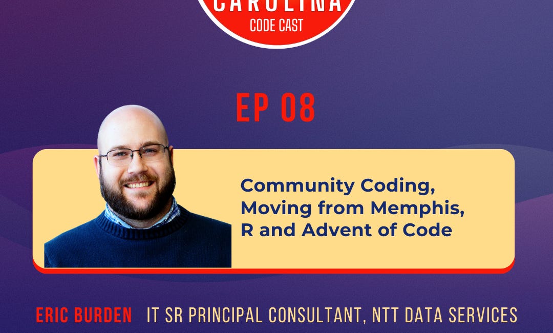 EP08 - Community Coding, Moving from Memphis, R and Advent of Code