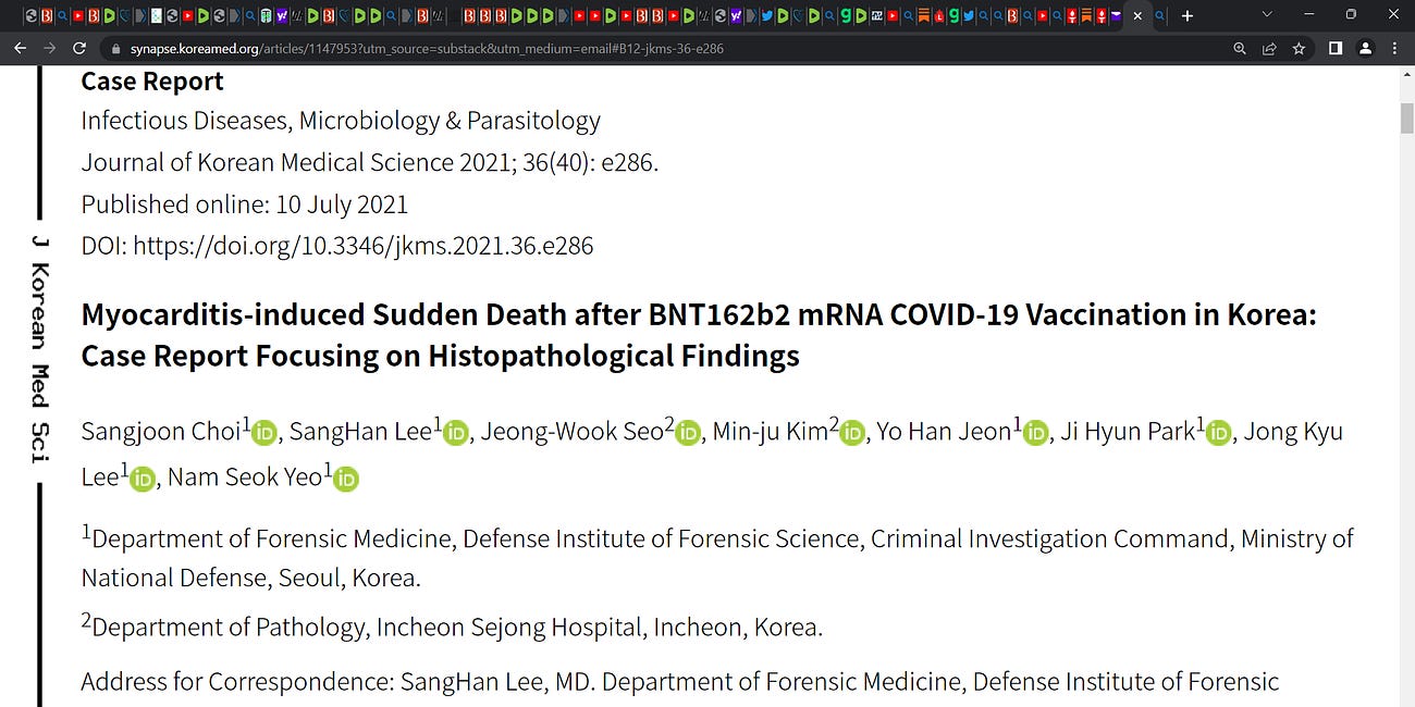 Massive number of deaths of young US military men & women due to the COVID mRNA technology based gene injection 'vaccine', in other nations too!; Korean military proves recent military recruit's death