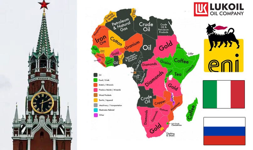 Who is serving putin? Italy: L'ENI lavora insieme con l'ecocida LUKOIL in Africa
