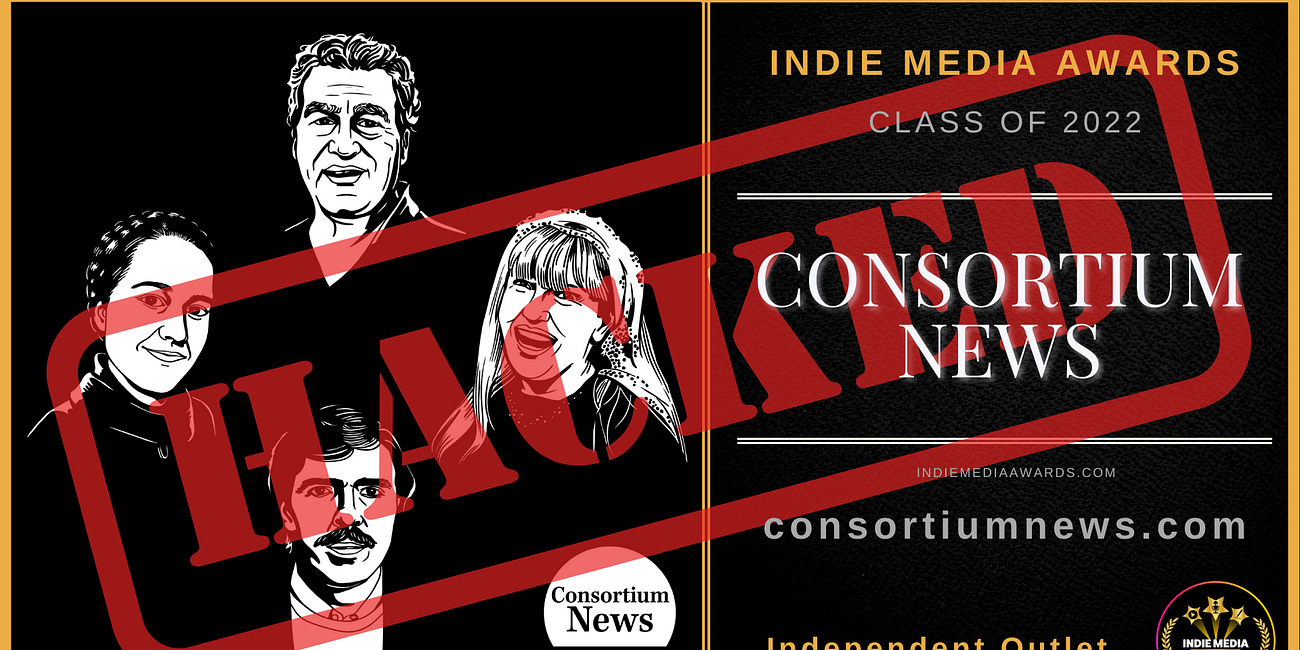 UPDATE: Consortium News Website is Back! | BREAKING: Consortium News Website HACKED!